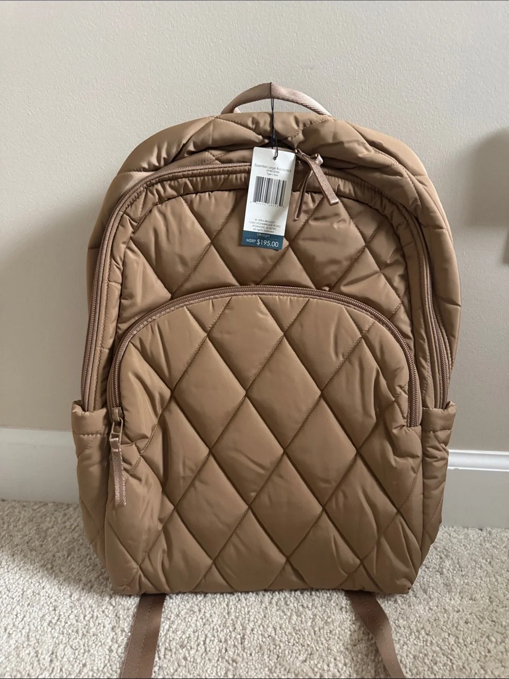 Vera Bradley Tiger’s Eye essential large backpack- NWT